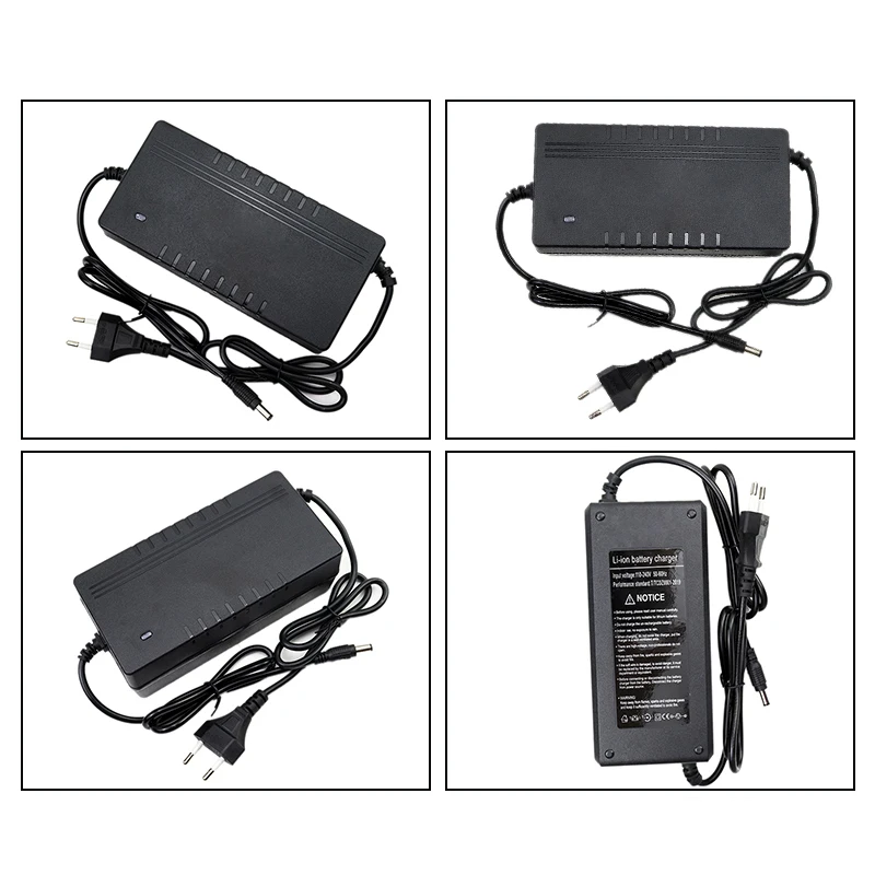 New 54.6V 2A AC 110-220V Lithium Battery Smart Charger With Fan For 13S 48V 2A ebike Electric Scooter High Quality Fast Charging