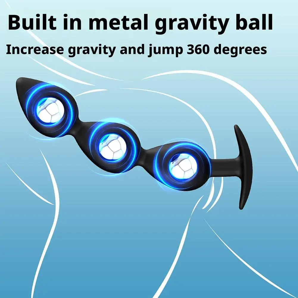 يمكن ارتداؤها المقابس الشرجية مع كرات الصلب داخل الشرج حبة بعقب المكونات وهمية دسار Analplug بوتيسد بوتسد الكبار 18 لعبة الجنس للجنسين #6