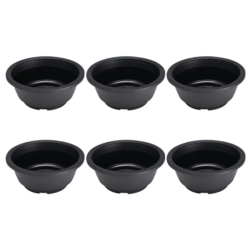 6 Pcs Succulent Combination Pot Vintage Indoor Flower Pots Plastic Planter Bonsai Bowls Plant Container Garden Supplies
