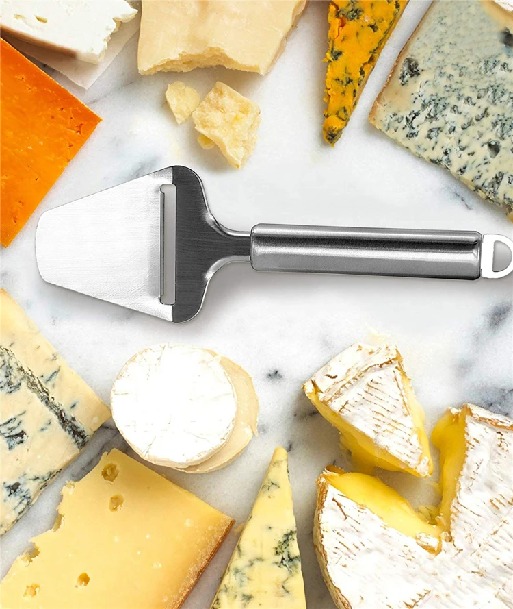 Stainless Steel Cheese Slicer, Heavy Duty Plane Cutter, Non-Stick Cheese Slicer, Knife Server