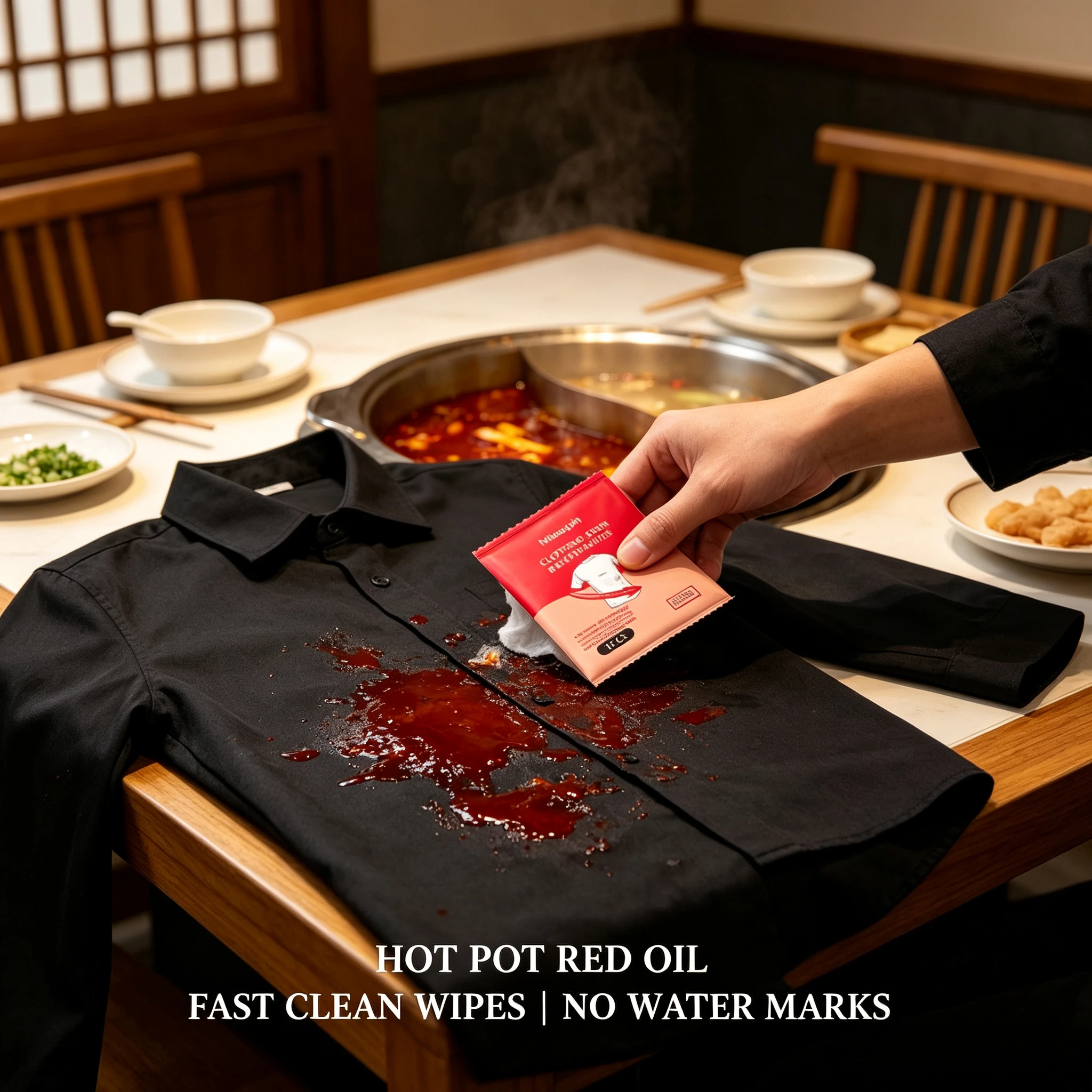 Stain Remover Wipes for Clothes, Cleaning Wipes for White Shoes/White T-Shirts, Individually Wrapped for Easy Carrying.