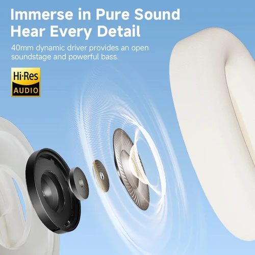 Imagen 2 del producto Edifier W800BT Pro Auriculares inalámbricos Bluetooth 5.4 Auriculares supraaurales -44dB Cancelación activa de ruido Audio de alta resolución Tiempo de reproducción 45H