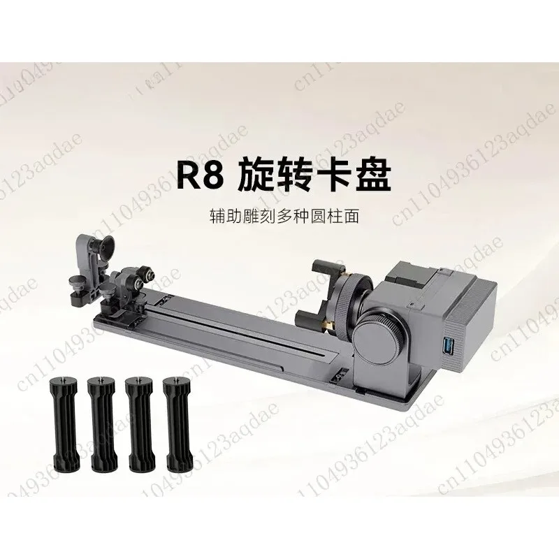 R8 rotary chuck small engraving machine marking curved spherical surface