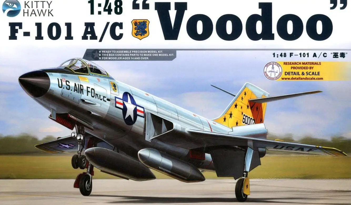 

Kitty Hawk 80115 1/48 F-101 A/C Voodoo Assembly Model Kit