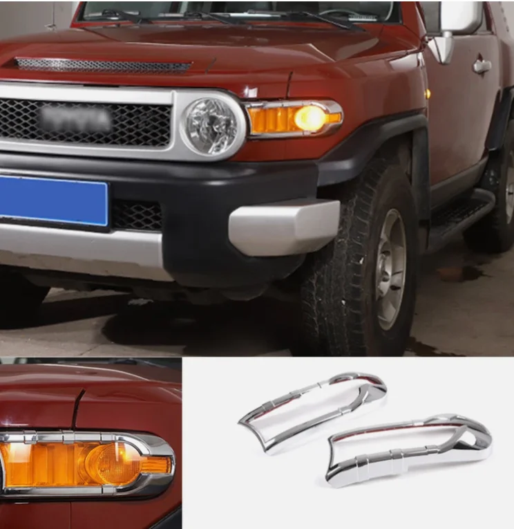 Front Turn Signal Light Lamp Cover Fit For Toyota FJ Cruiser 07-2021 Chrome