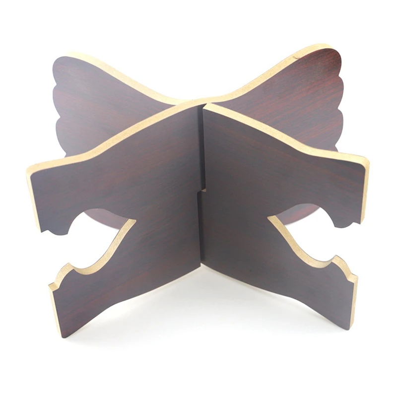 A48R-Wood Book Stands Intersect Frame Wood Book Holder,Open Bookstand For Display Reading For Art,Bible,Cookbook