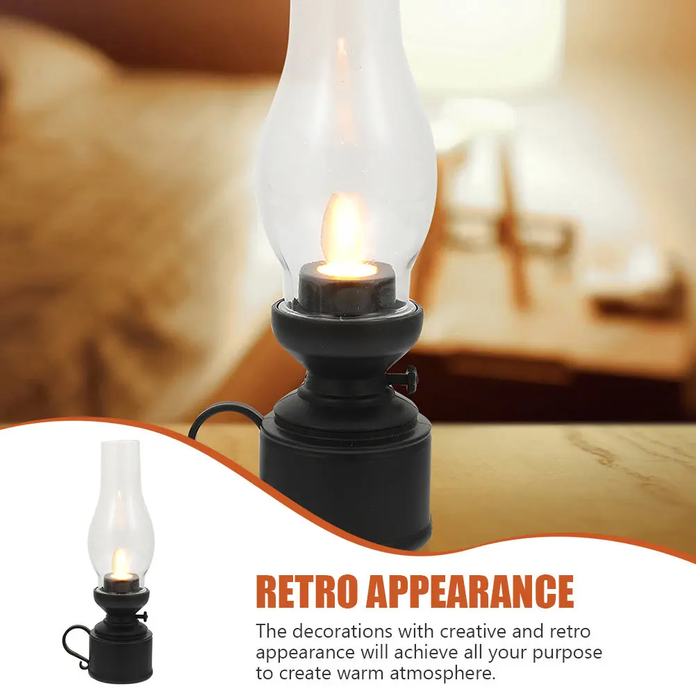 

Retro LED Lamp Vintage Style Shaking Light Home Office Decor Night Lamp Warm Ambience Decoration Gift Idea