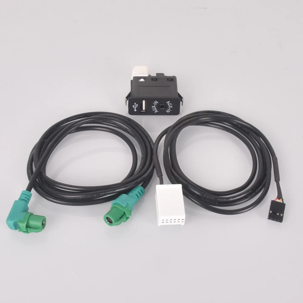 Samochodowy adapter gniazda wejściowego USB AUX do BMW E63 E81 E87 E90 F10 F12 E70 X1 X3 X5 — zdjęcie 5