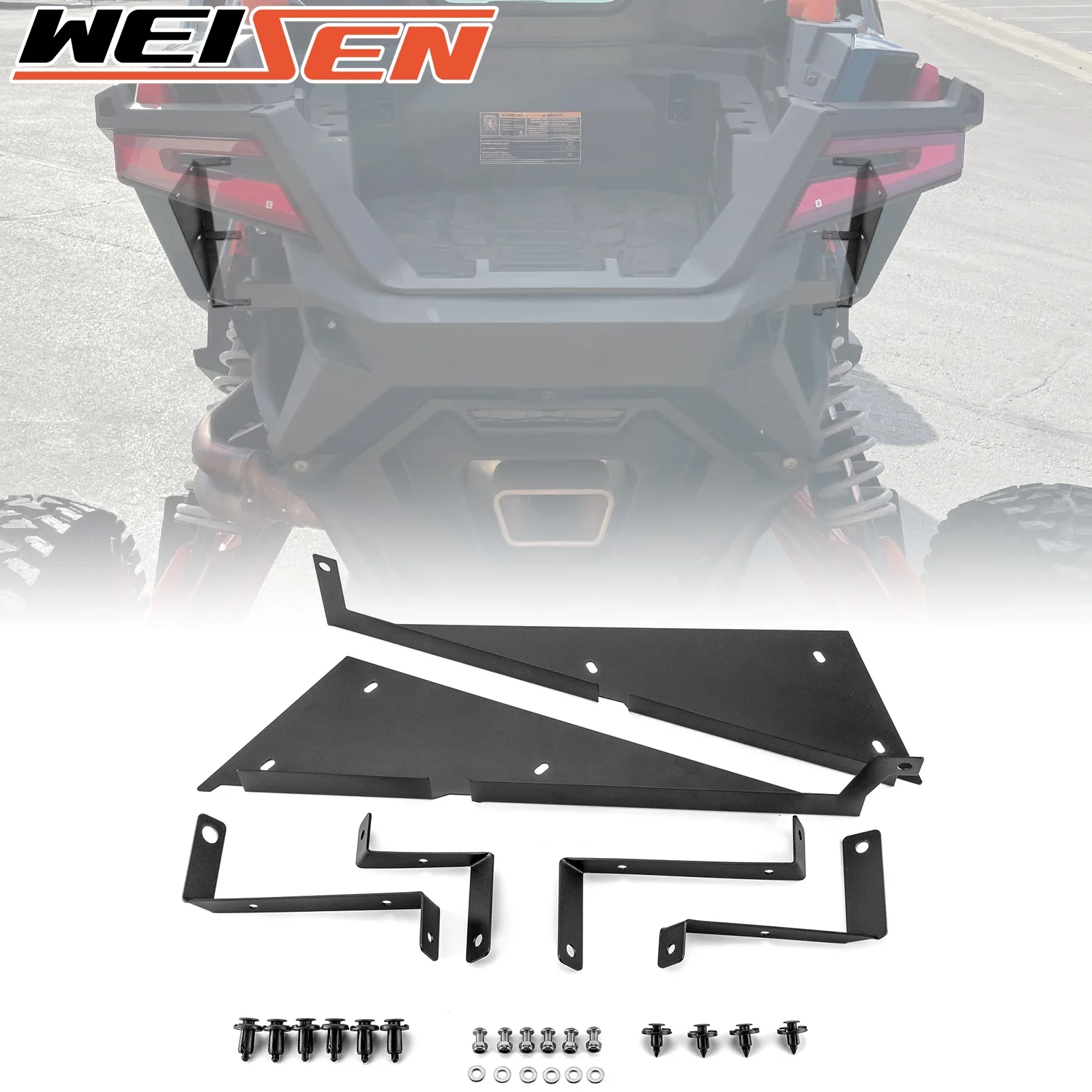 For 2022-2024 Polaris RZR PRO R / PRO R 4 UTV Fender Flares，Rear Wheel Well Block Offs，Inner Splash Fender Mud Guard Accessories