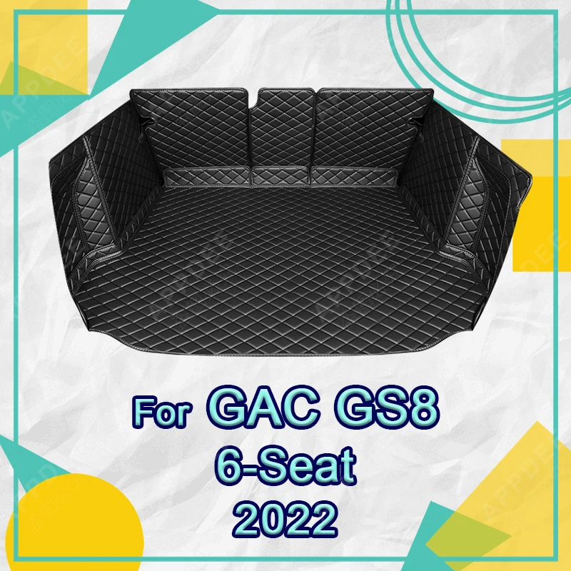 

Автоматический коврик в багажник с полным покрытием для GAC Trumpchi GS8 6-Seat 2022, чехол для багажника автомобиля, подкладка для багажника, аксессуары для защиты салона