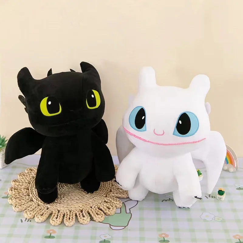 30/45/60cm How To Train Your Dragon Large Size Plush Toys  Plushie Toothless Doll Kawaii Stuffed  Decoration  Kids Birthday Gift