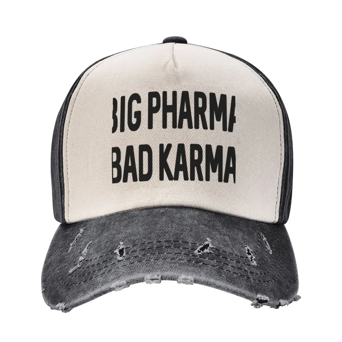 

Big Pharma Bad Karma Baseball Cap custom Hat designer cap Sunhat summer hat Sun Hats For Women Men's
