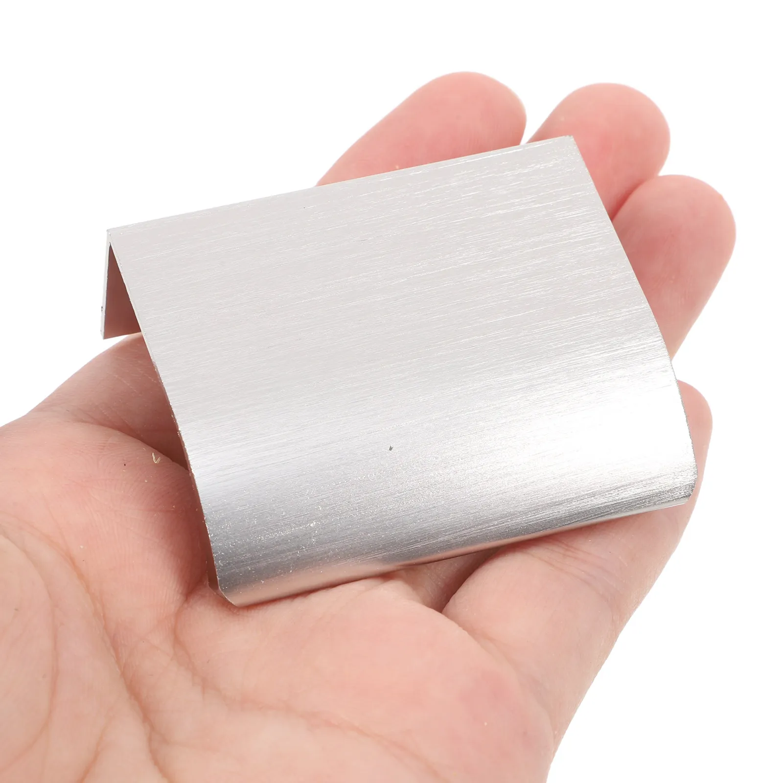 8Pcs Cabinet Hidden Finger Pull Minimalist Edge Tab Concealed Handle for Kitchen Drawer Aluminum Back Mount Flat Cabinet Door