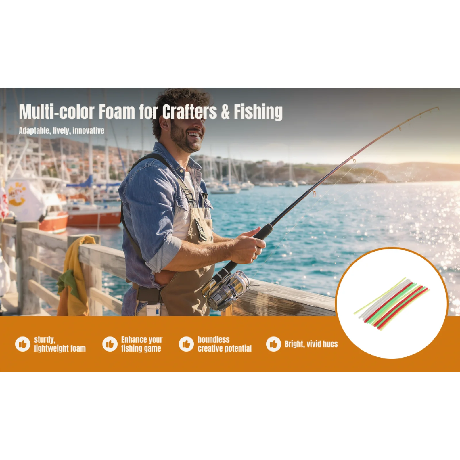 Fly Tying Rig Making EVA Foam Cylinders High Density Floating Fishing Floats for Fly Fishing Tied Materials Popper Bodies