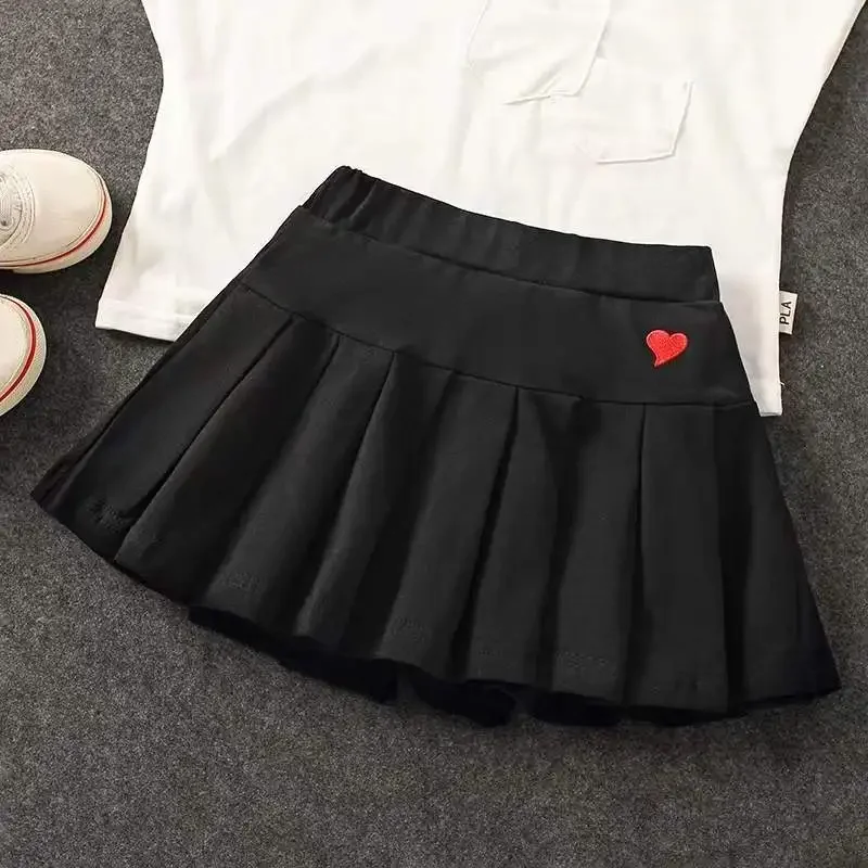 Der neue All-Match-Plissee-Culottes für Mädchen mit mittlerem und kleinem Sommer rock für Kinder und inneren Sicherheits hosen – Detail 15