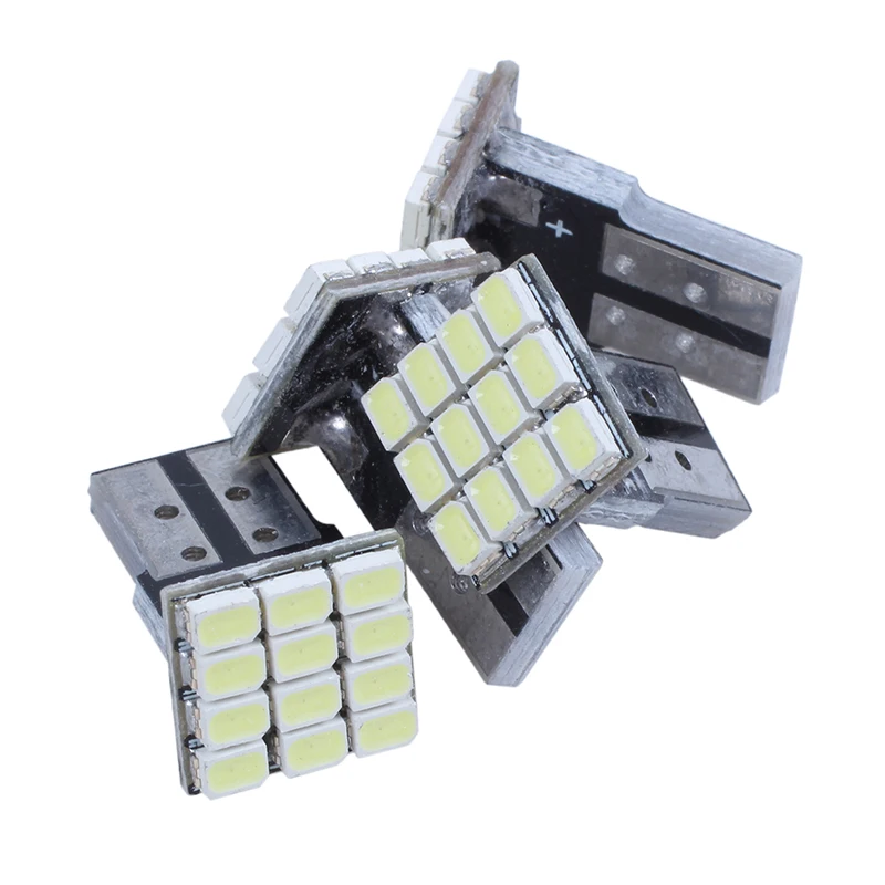 Lâmpada LED x4, T10, W5W, Branco, Canbus, 1206, 12-SMD, 12V