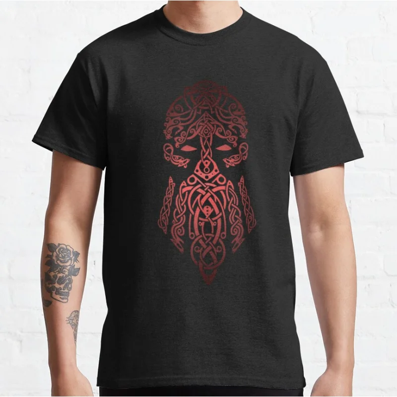 

Tyr Norse Mythology Nordic Runes Viking Gift T-Shirt Odin print tee Walhalla Graphic clothes 0304 Large size tops