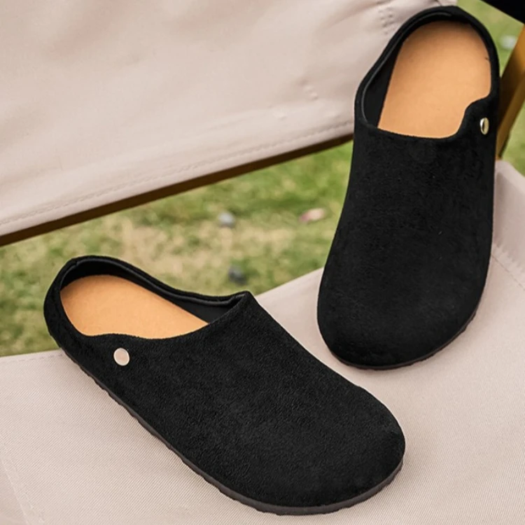 Neue Vielseitige Übergrößen-Herrenschuhe für Outdoor-Aktivitäten, Abriebfest, Bequeme Slip-On Schuhe, Halbzehen-Pantoffeln – Detail 9