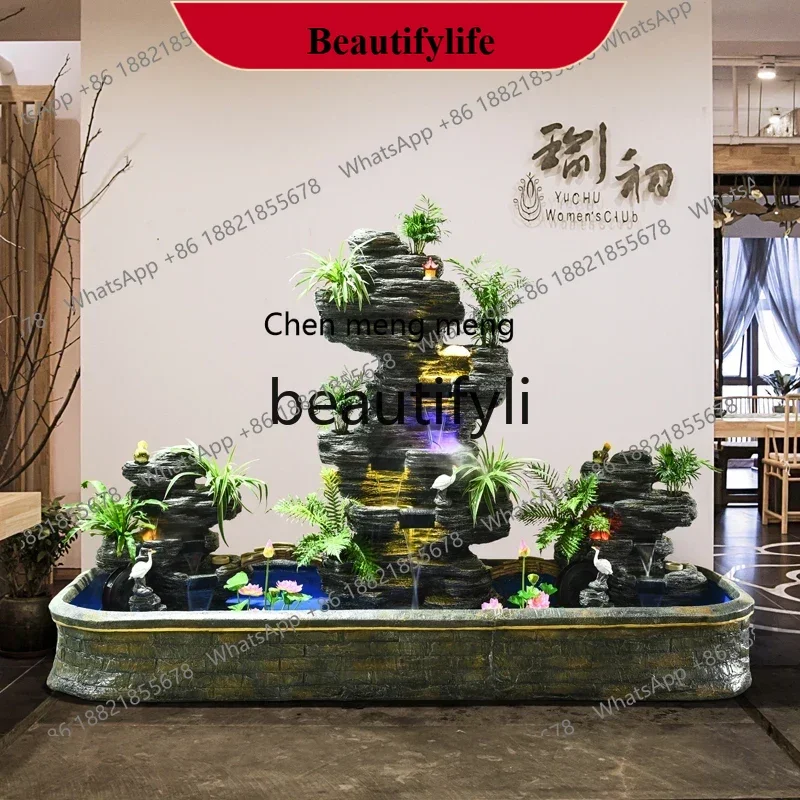 

D178 Outdoor rockery, flowing water fountain, garden, courtyard decoration, lucky feng shui wheel, landscape ornament