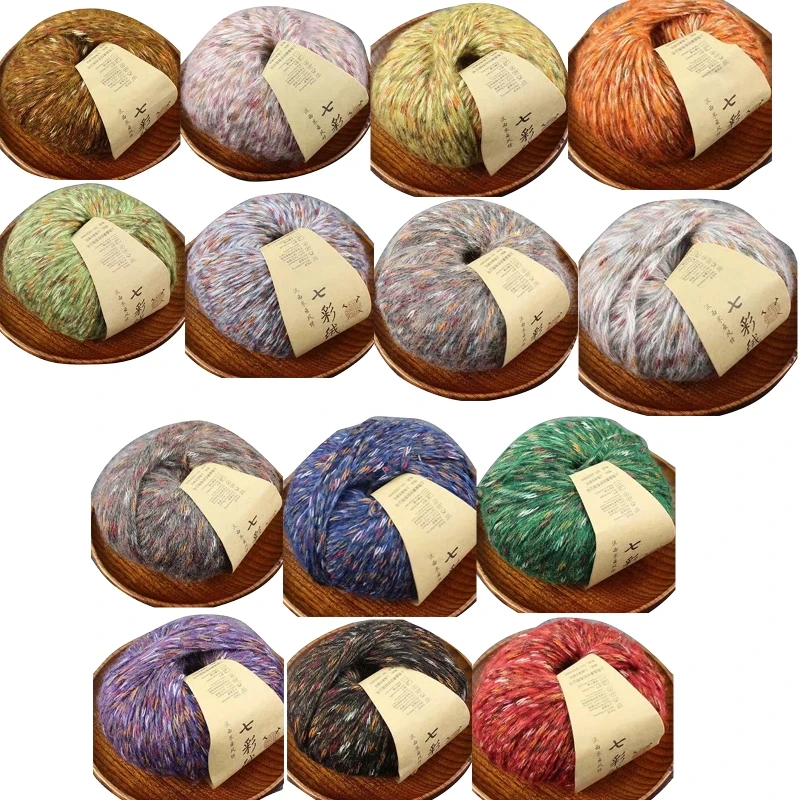 

Gradietnt Color Yarn Crochet Knitting Yarn 50g/ball DIY Soft Crochet Yarn Thick Dropship