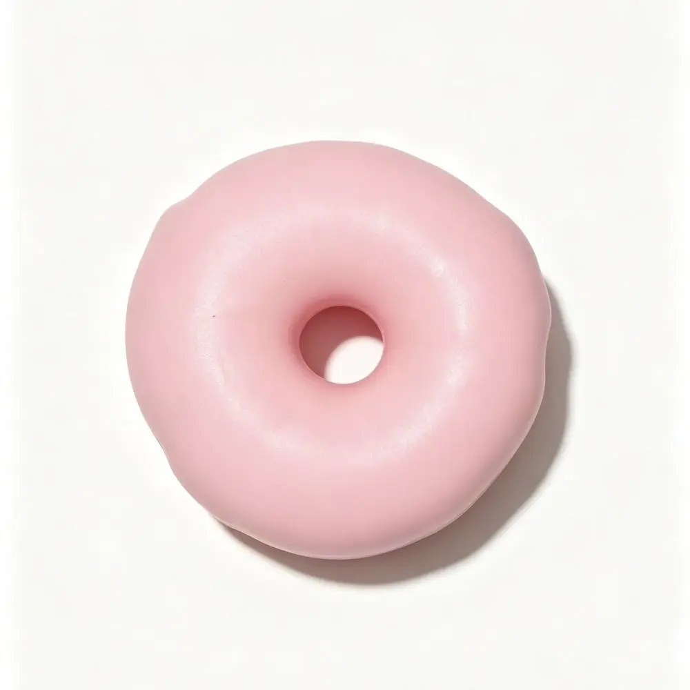 Chocolate Wax Cracking Squeeze Toy Crackable Texture Doughnut Shape Crispy Stress Balls Crispy Feel Handmade Craft