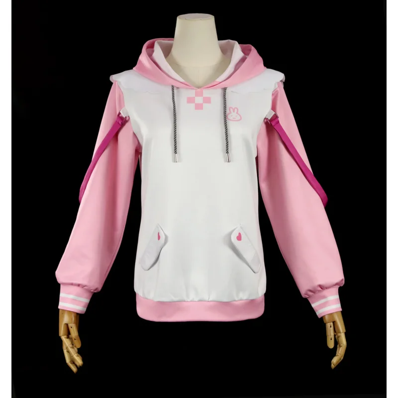 Game Nikke Alice New Cosplay Costume Wig Pink Autumn Jacket Suit For Women Girls Long Sleeve Hooded Jackets Coat Women Hoodies