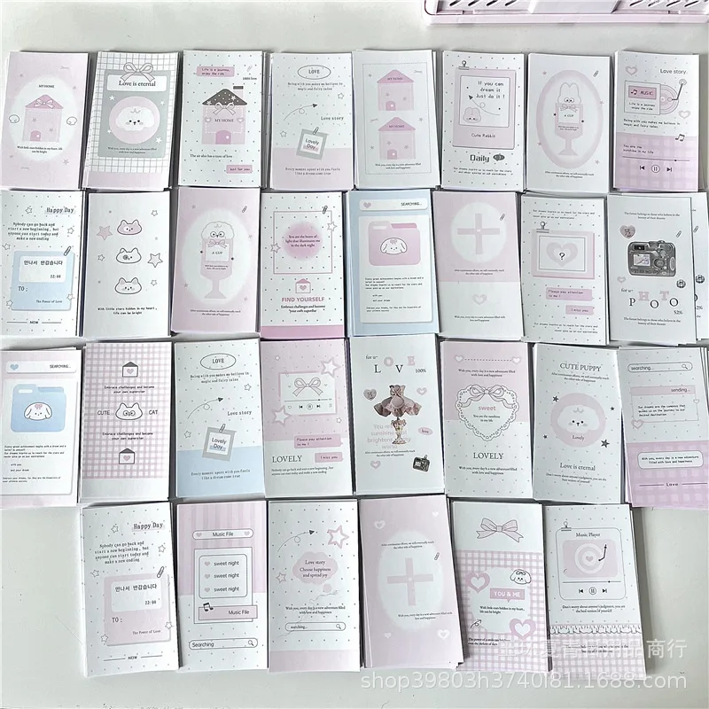 30 قطعة INS الكورية لطيف الكرتون منزل ختم ملصق Kpop 3 بوصة Photocard التعبئة حقيبة DIY بها بنفسك ديكو اكسبرس صندوق فقاعة الارسال التسمية