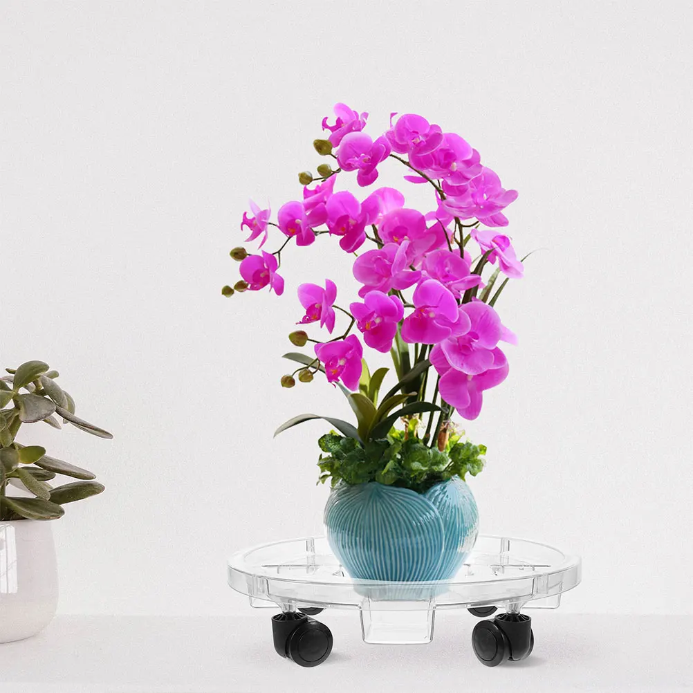 

Plant Mobile Pot Base Universal Wheel Rolling Round Tray Plant House Garden Indoor Outdoor