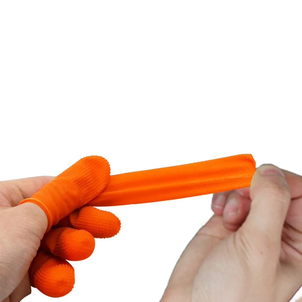 Latex Finger Cots Non-slip for Agricultural and Counting Applications Finger Protection Covers 100 Pieces Per Package