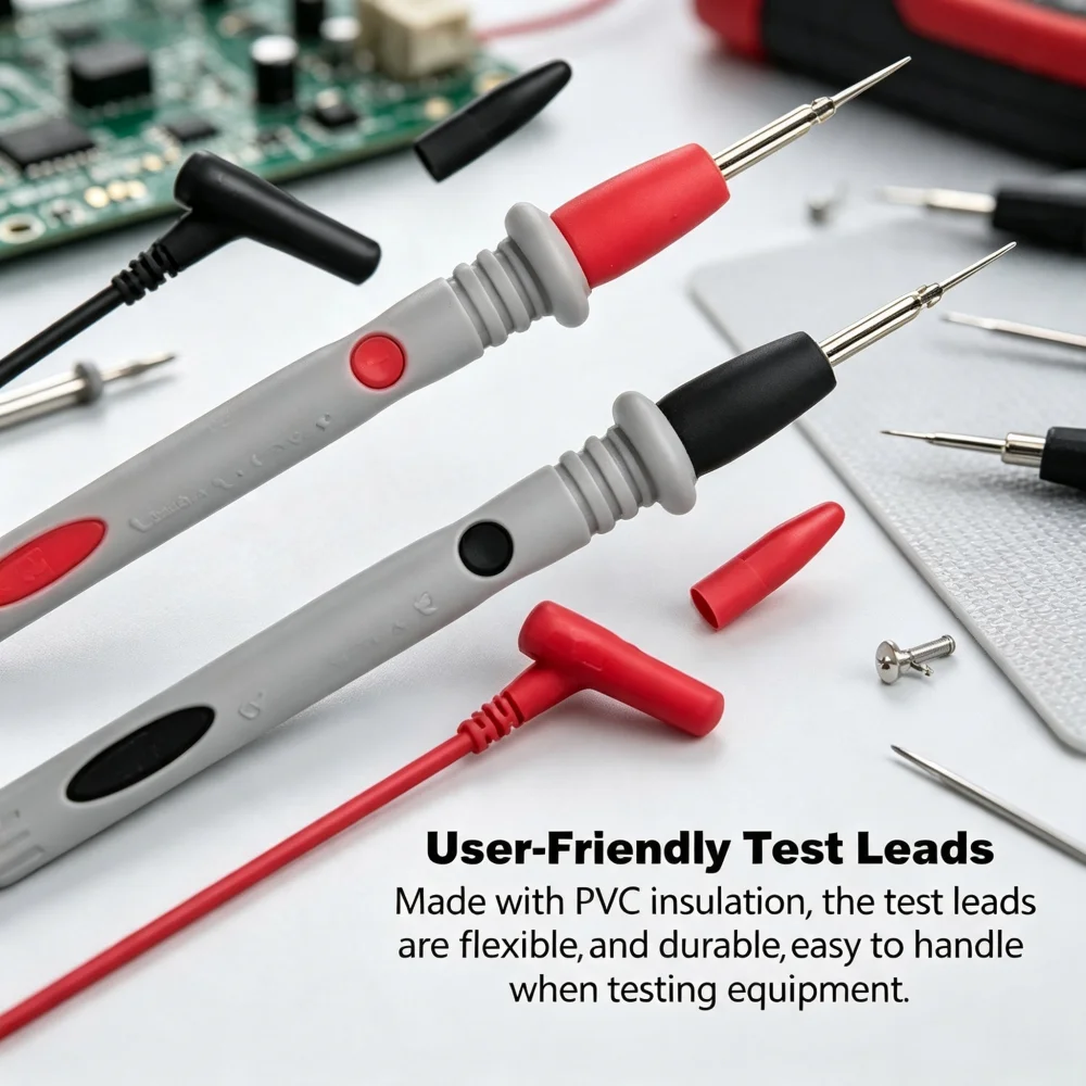 10A/20A 1000V Digital Multimeter Probe Test Leads Pen, Universal Needle Tip Wire Pen Cable for Electrical Circuit Testing Kit