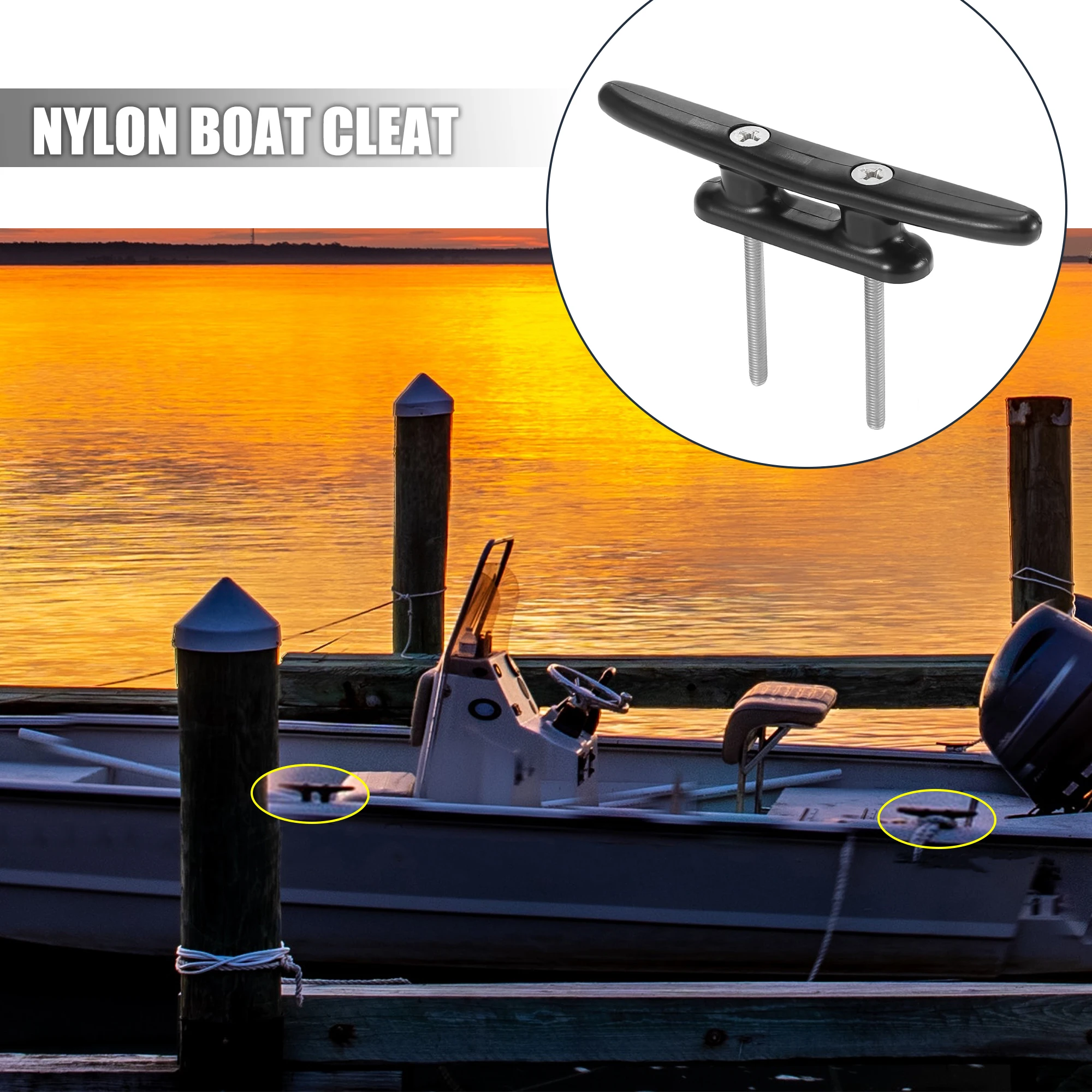 

Motoforti 4/8/10 шт. 4, 5 дюймов, 100 мм, нейлоновые шипы для док-станции для лодки, каяка, каноэ, швартовные шипы для палубы, веревочный галстук, фурнитура, аксессуары