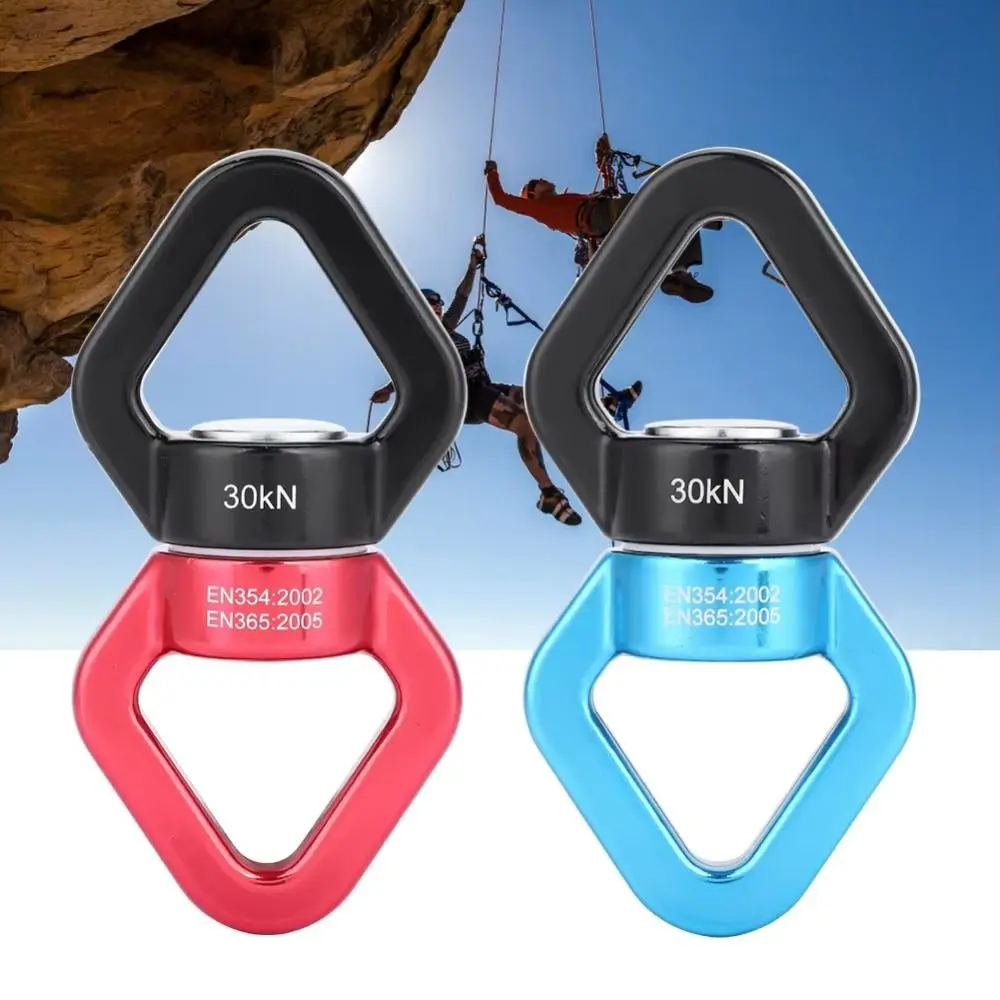 Rotary Swivel 360° Rotation 30kN Swivel Carabiner Heavy-Duty Anti-Tangles Rotating Carabiner Universal Swivel Connector Hammock view 5