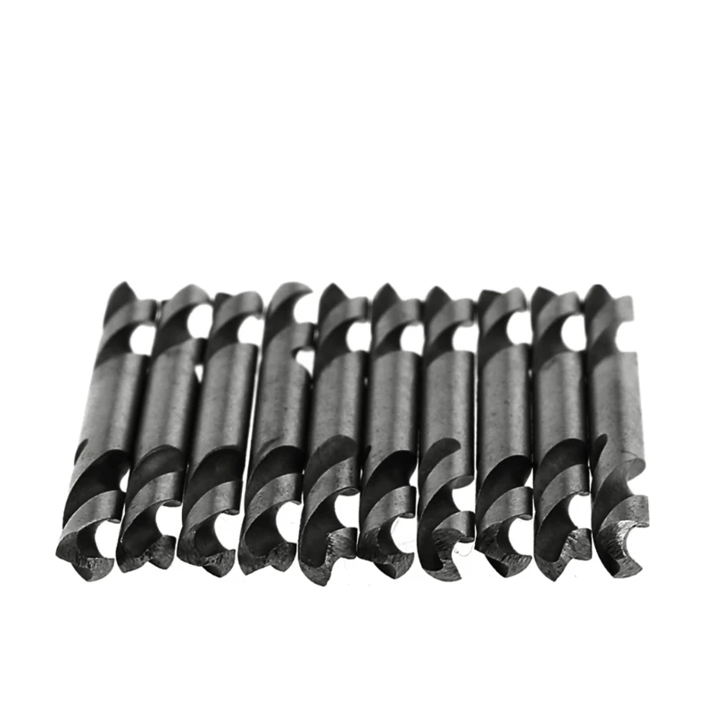 A2UD 10 unidades 3,5 mm HSS torção dupla ponta dupla Broca conjunto ferramentas Broca