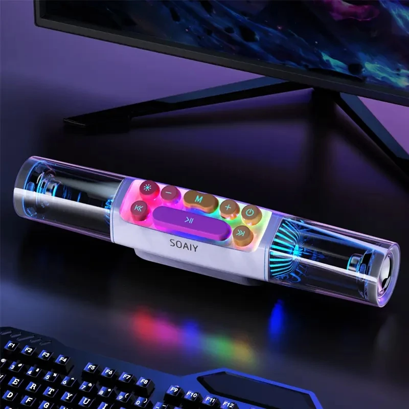 

Мощный RGB игровой Bluetooth-динамик Caixa De Som SOAIY SH19S, игровой компьютерный динамик