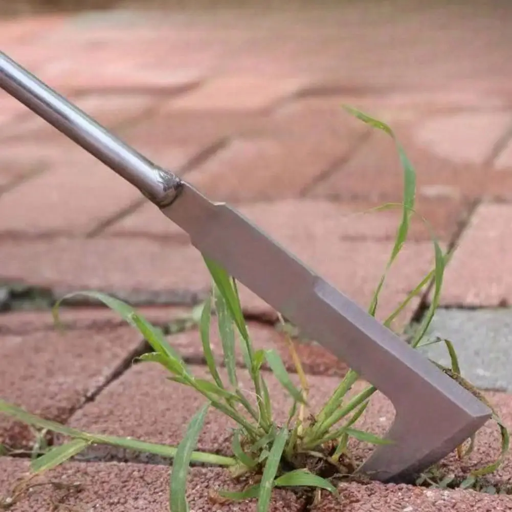Stainless steel gap weeding tool With Ergonomic Grip L-shaped multi-purpose garden hand tool For Road Cracks & Gardens 2026 New