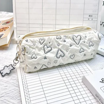Feder mäppchen modische Liebe Feder mäppchen große Kapazität Briefpapier Aufbewahrung tasche weiche Stift tasche multifunktion ale Lern zubehör