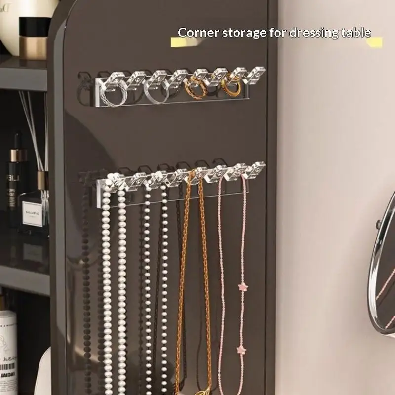 3-teiliger selbstklebender Halsketten-Organizer, platzsparender multifunktionaler Schmuck-Organizer, Halskettenhalter zur Wandmontage – Detail 5