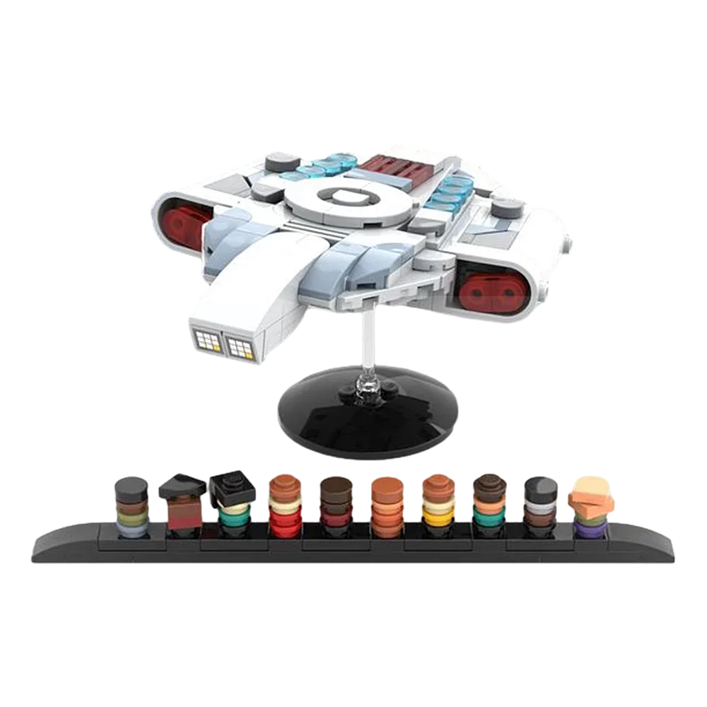 MOC USS Defiant Building Blocks Space Treks DS9 NX-74205 Starship Model Deep Space Nine DS9 Bricks Sets Kids Birthday Gift Toy