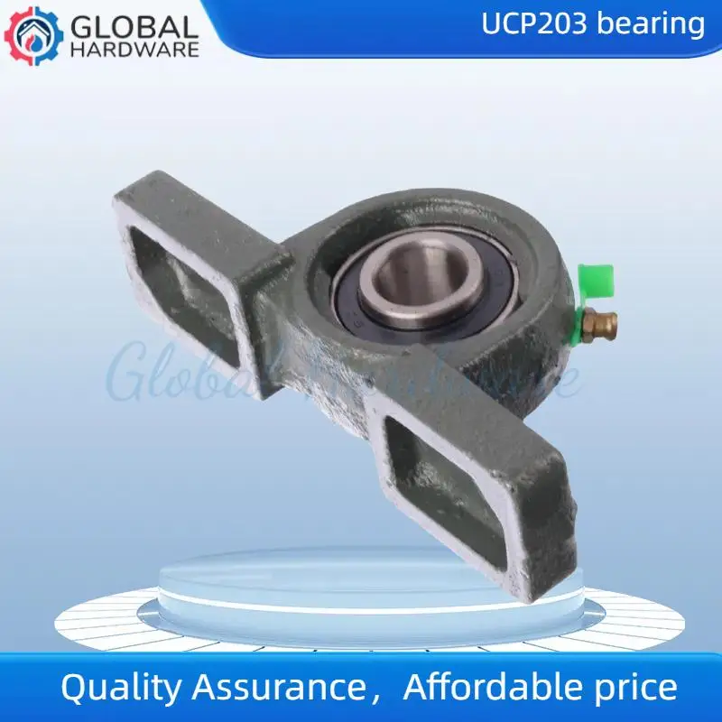 ตลับลูกปืน UCP203 ใช้สำหรับอุปกรณ์อุตสาหกรรมที่มีน้ำหนักมากในเครื่องจักรกลการเกษตร