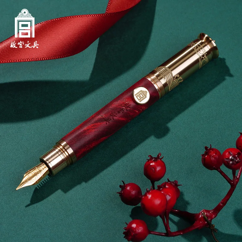 The Pa-lace Museum Stationery EBONY PEN Pocket Fountain  Pen Smooth Writing Calligraphy  Pen Office Business