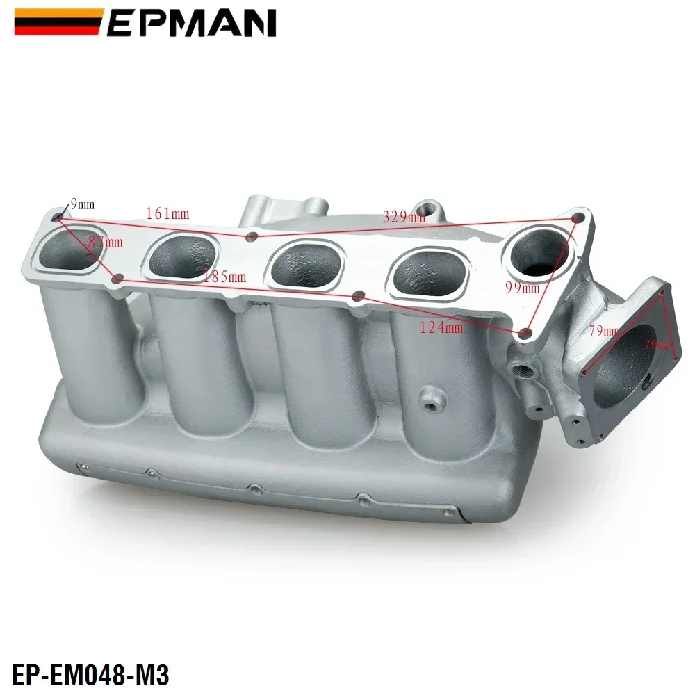 EPMAN Performance Cast Aluminum Air Intake Manifold for Mazda 3 MZR for Ford Focus Duratec 2.0/2.3 Engine EP-EM048-M3
