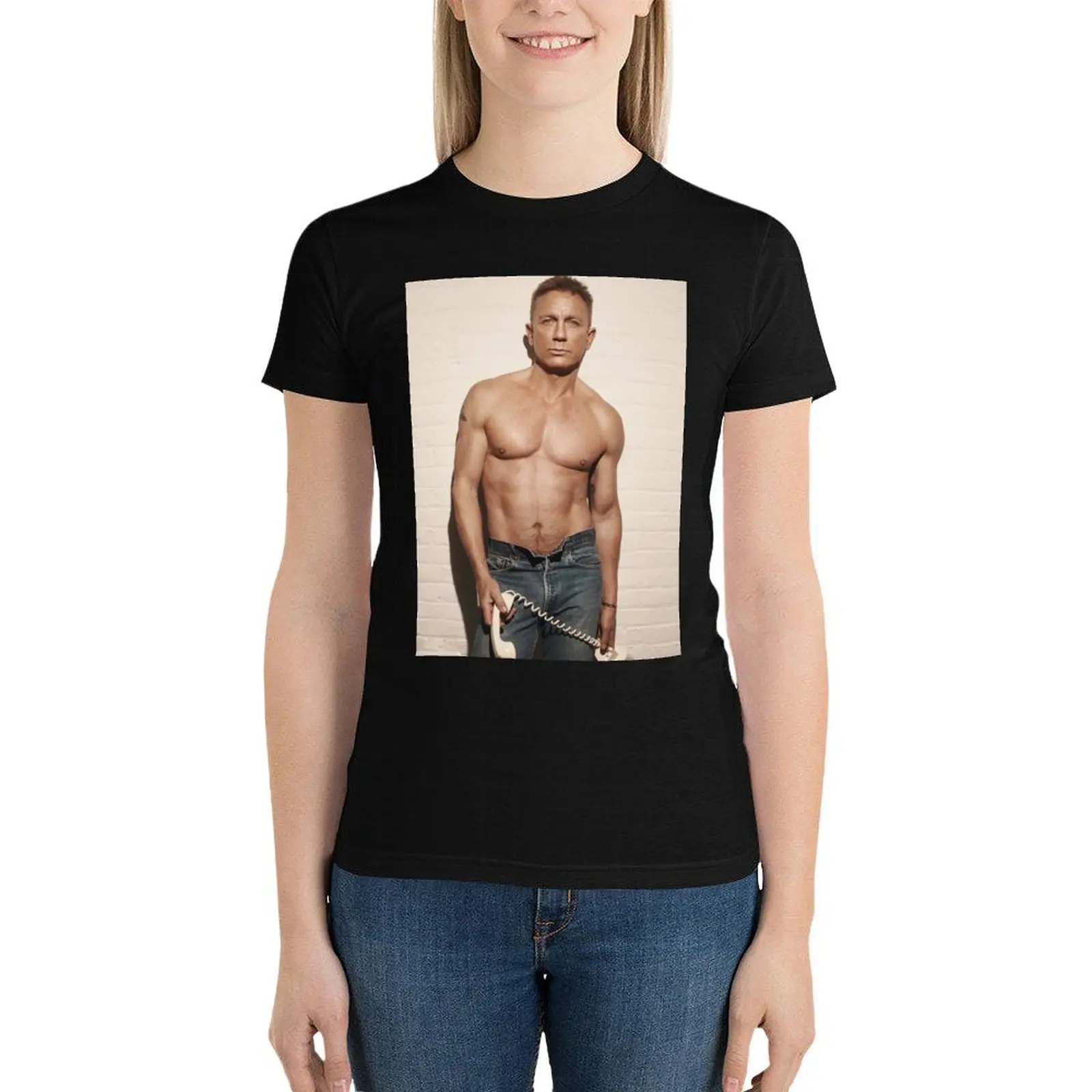 Daniel Craig T-Shirt cute tops summer tops designer clothes Women luxury