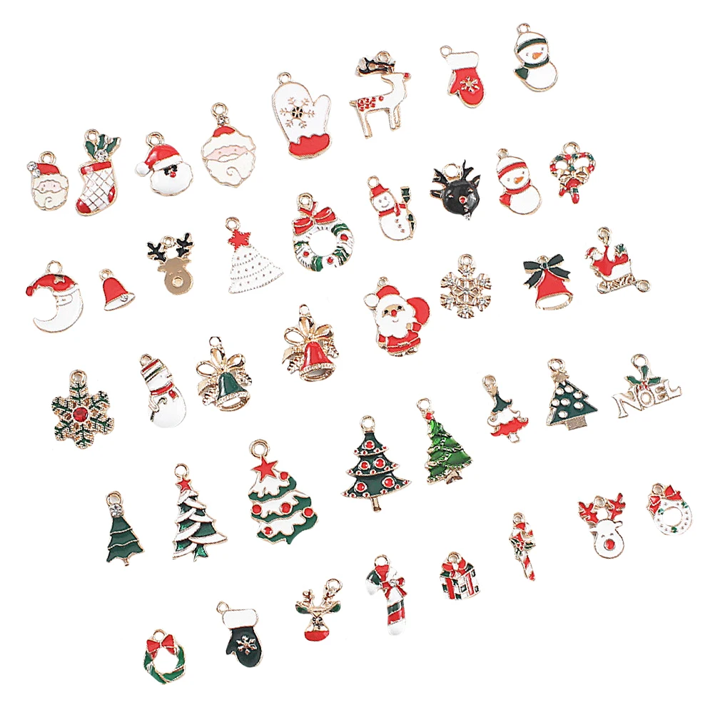 

38 Pcs Christmas Earrings Santa Decor Women Pendant Jewelry Gilded Drop Trendy Classic Durable Long Use Matching Hat Jeans Shoes