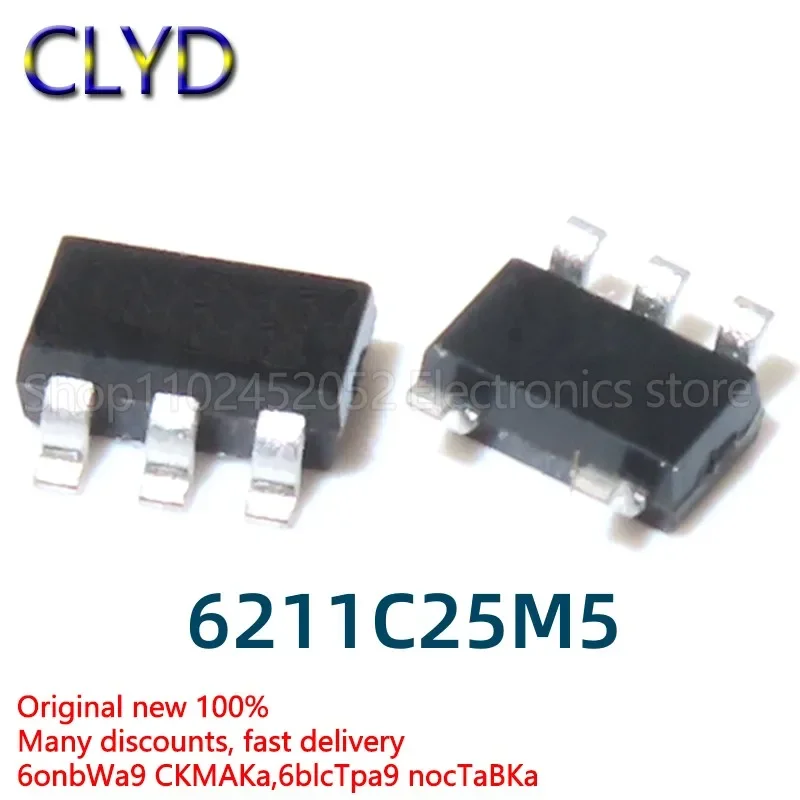 1PCS/LOT New and Original ME6211C25M5G ME6211-2.5 Low-pressure differential linear regulator patch SOT23-5 2.5V