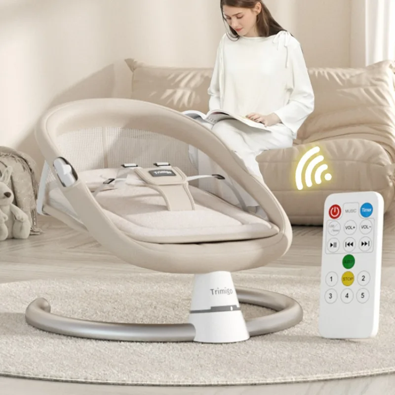 Smart Baby Rocking Chair with Tablet Spine Protection, Electric Sleeping Comfort Chairs,Bluetooth Music Rocking Bed Baby Cradles