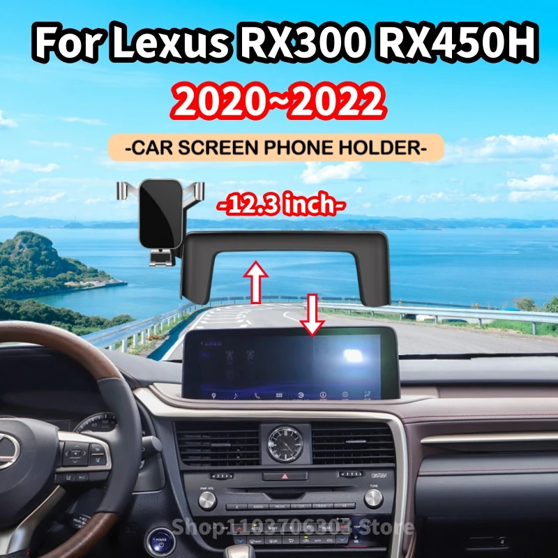

Car Phone Holder For Lexus RX300 RX450H 2020-2022 12.3 inch Screen Phone Holder GPS Bracket Phone Stand Base Car Accessories