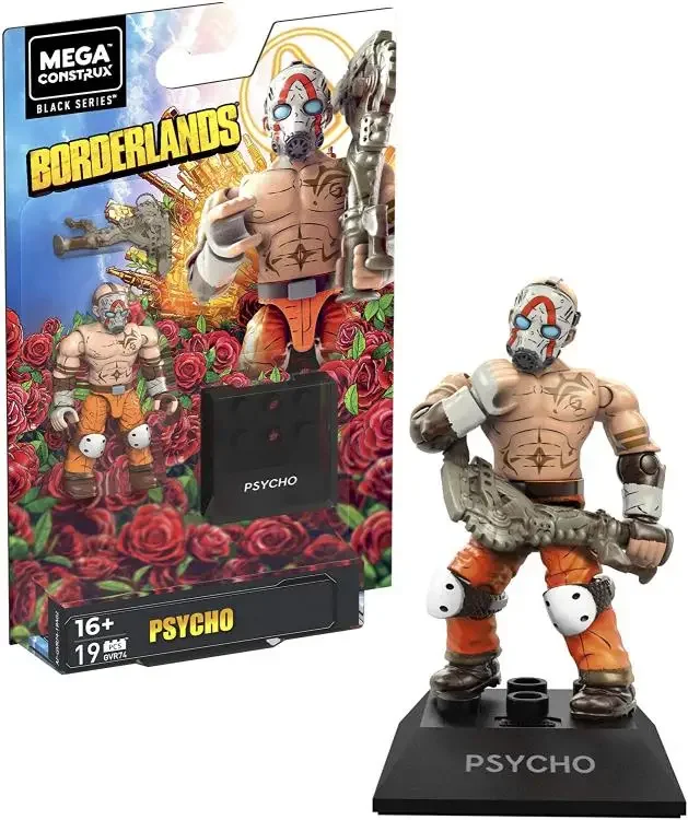 5 Models Mega Bloks Construx Borderlands Psycho Predator Sam Fisher Michelandelo Bulk Anime Figure Assembled Toy