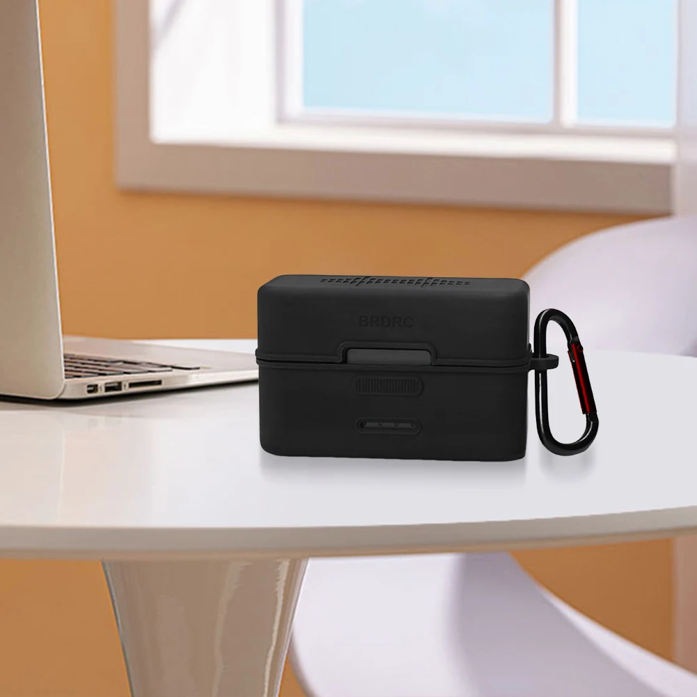 Для DJI Mic Mini силиконовый защитный чехол пылезащитный беспроводной микрофон силиконовый защитный чехол с карабином защитный рукав