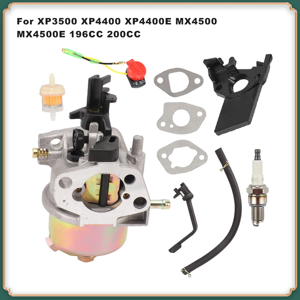 

Карбюратор для генераторов XP3500 XP4400 XP4400E MX4500 MX4500E — совместим с двигателями мощностью 196–200 куб.см, 7 л.с.