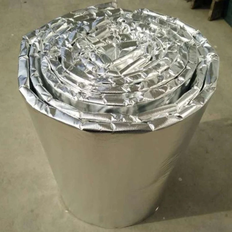 

Aluminum foil coated aluminum silicate fiber cotton silicate needle punched blanket thickened foil
